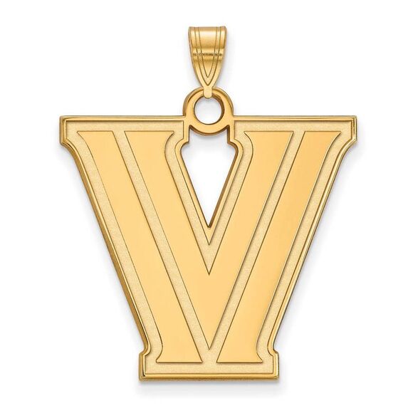 14k Yellow Gold Villanova U. XL Logo Pendant